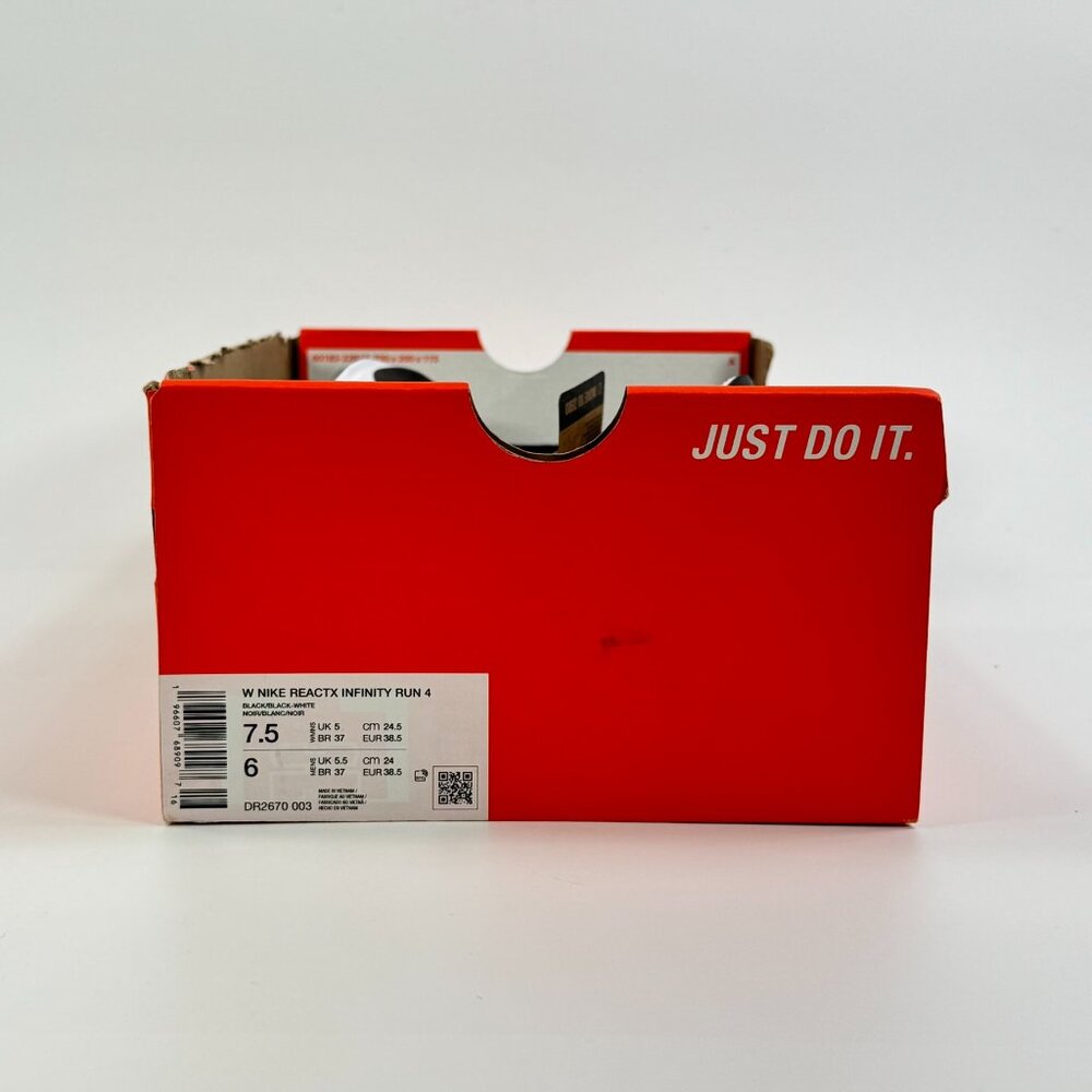 Nike Women's ReactX Infinity Run 4 'Oreo' DR2670-003 Multi Size - Picture 9 of 10